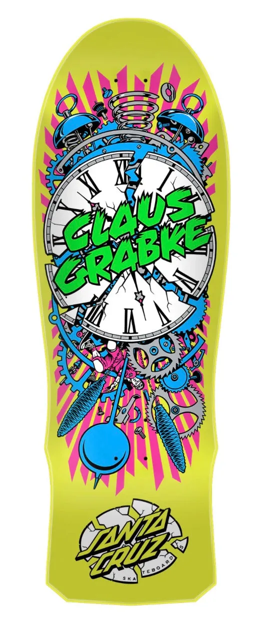 10.04in Grabke Exploding Clock Santa Cruz Reissue Skateboard Deck