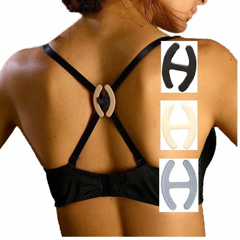 200 X Bra Clip Strap Cleavage Control Sports Racerback Running Clasp Holder