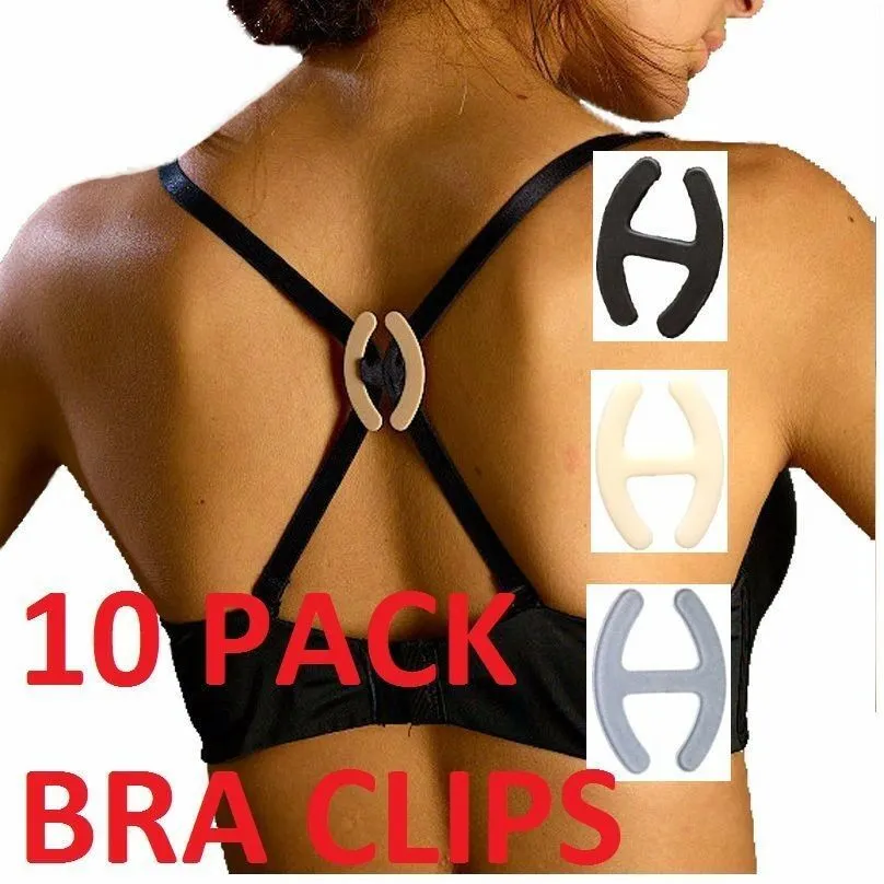 30 X Bra Clip Strap Cleavage Control Sports Racerback Running Clasp Holder