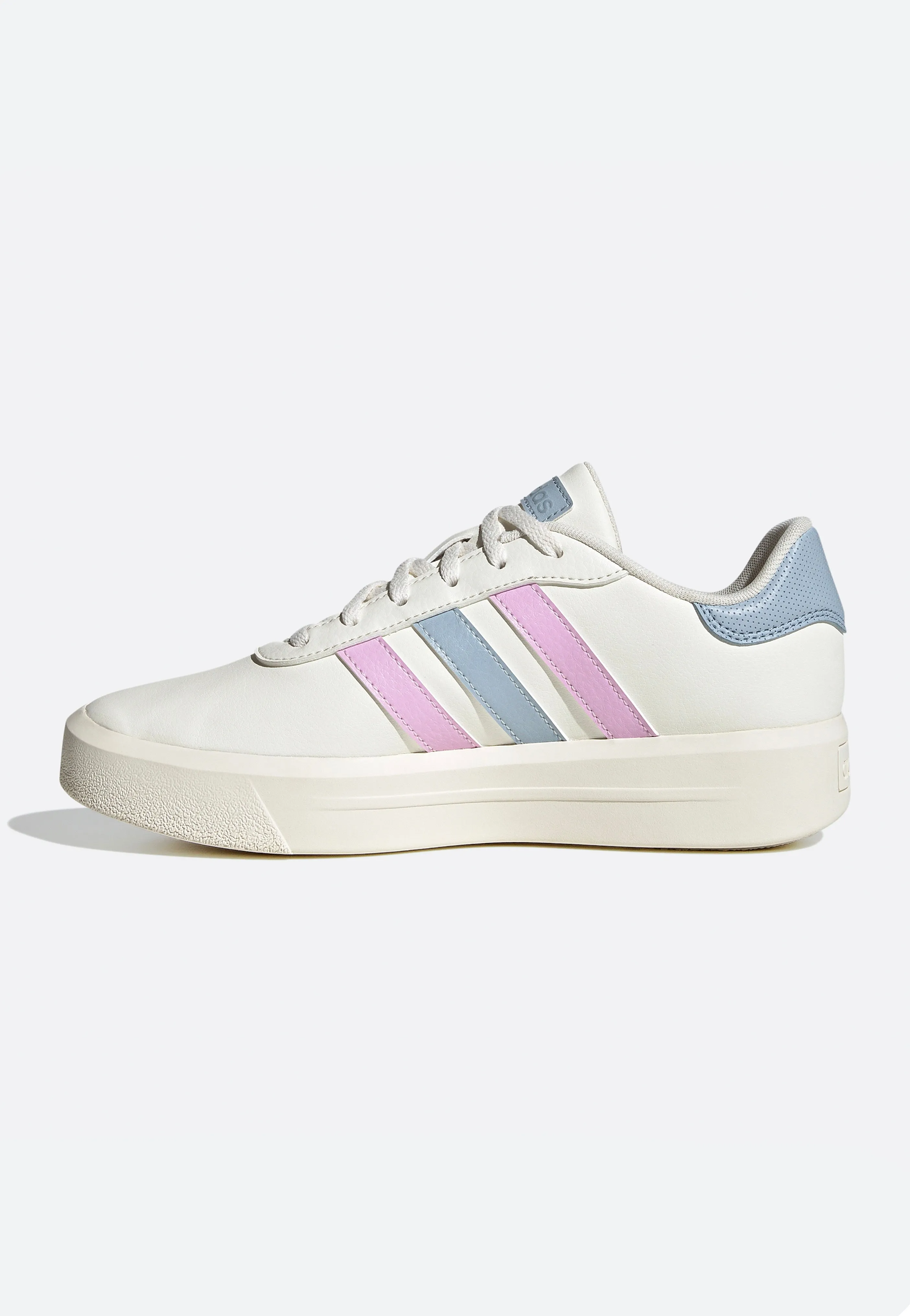 Adidas - Court Platform Owhite/Blilil/Wonblu - Girl Shoes