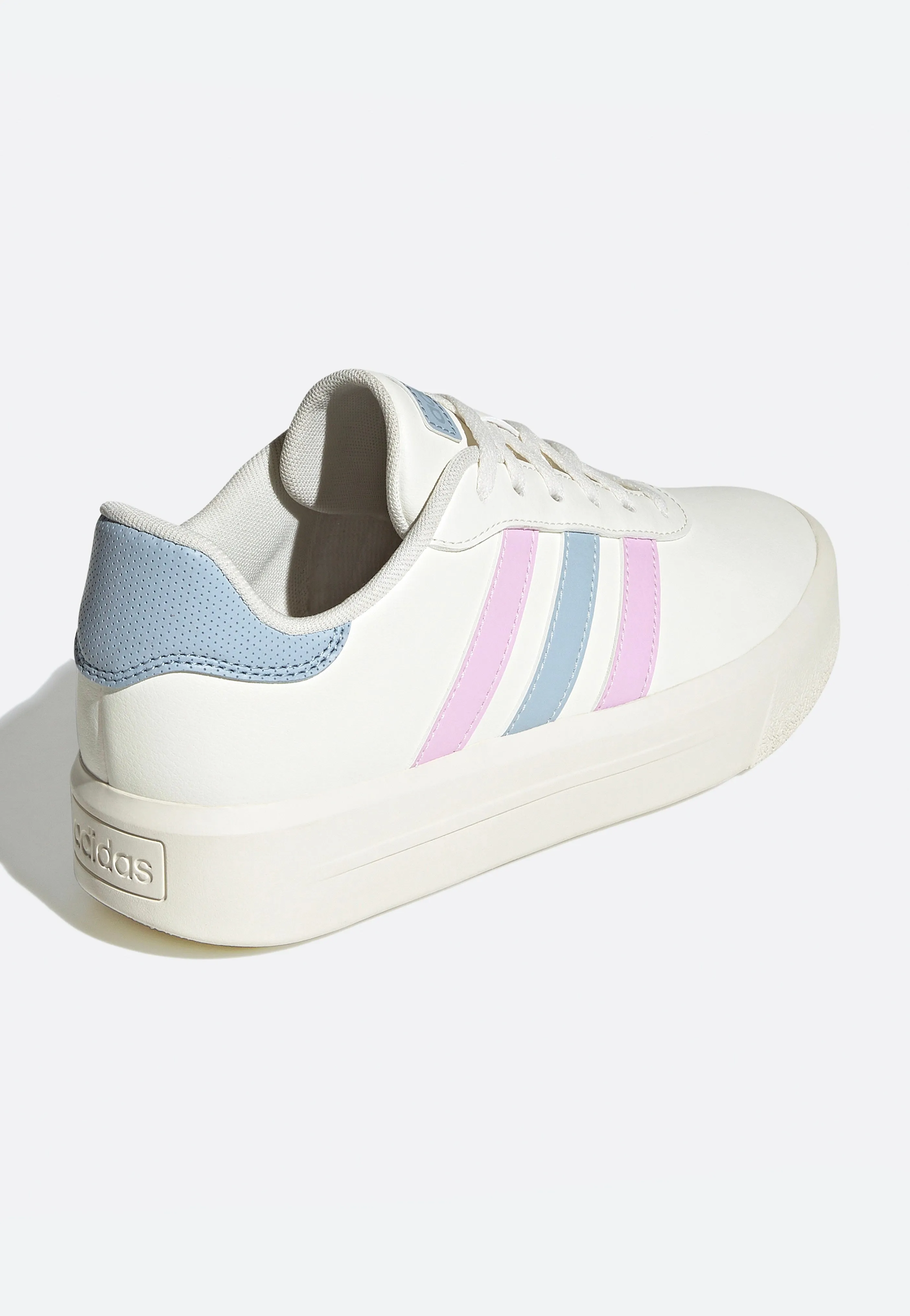 Adidas - Court Platform Owhite/Blilil/Wonblu - Girl Shoes