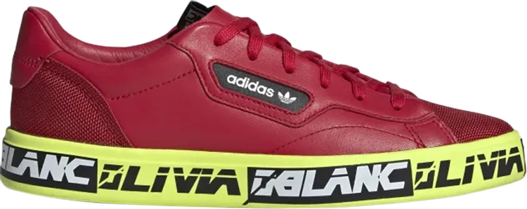 Adidas Olivia LeBlanc x Wmns Sleek 'Print' Sneakers, Red