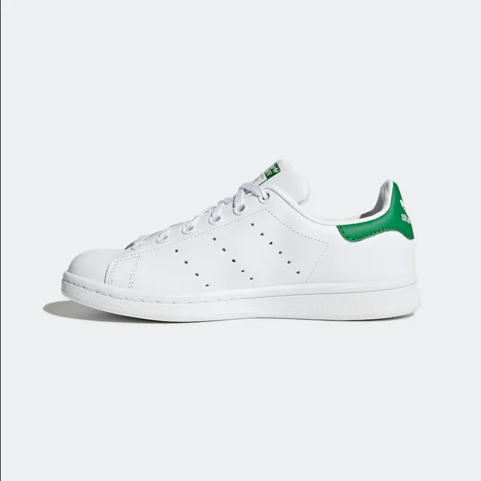 Adidas Originals scarpa sneakers junior unisex Stan Smith M20605 bianco verde