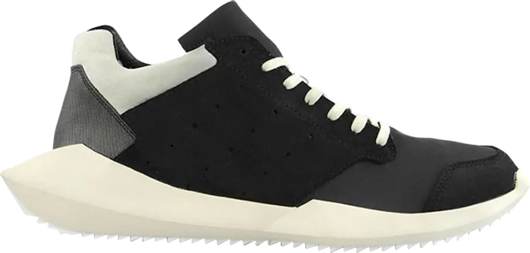 Adidas Rick Owens x Tech Runner 'Black' Sneakers, Black