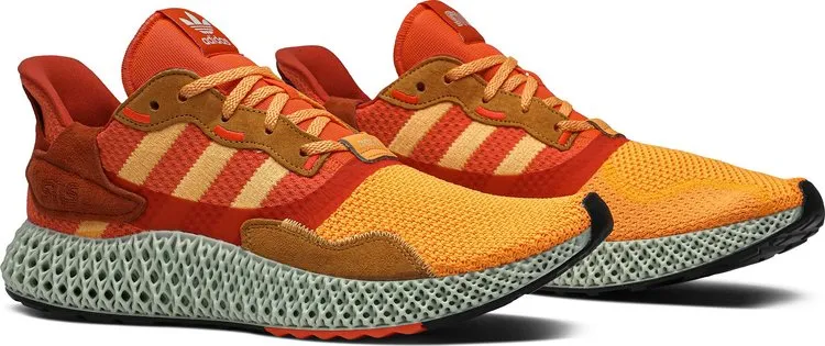 Adidas Sneakersnstuff x ZX 4000 4D 'Sunrise' sneakers, orange