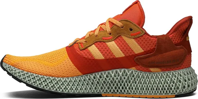 Adidas Sneakersnstuff x ZX 4000 4D 'Sunrise' sneakers, orange