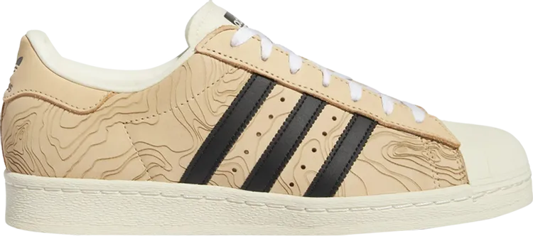 Adidas Superstar 'Topographic Laser' sneakers, cream