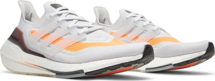 Adidas UltraBoost 21 sneakers, grey/orange