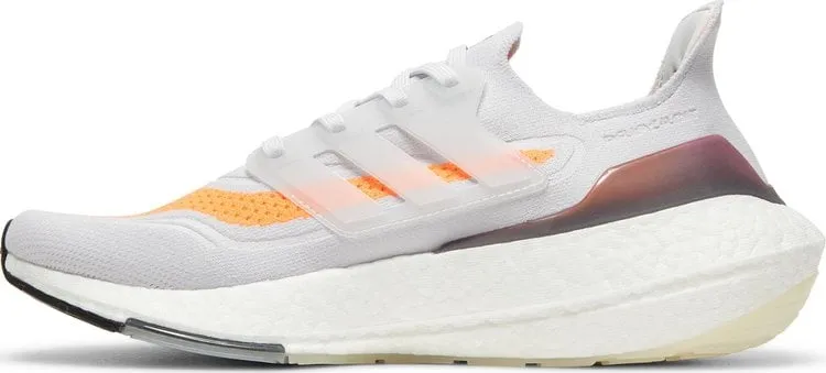 Adidas UltraBoost 21 sneakers, grey/orange