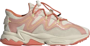 Adidas Wmns Ozweego Plus 'Cream Semi Coral' sneakers, cream