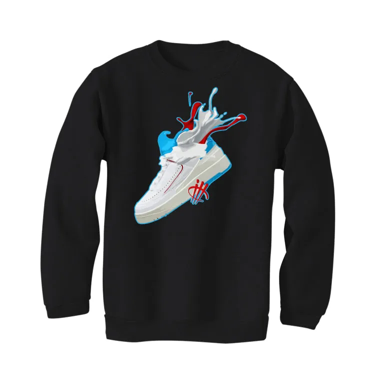 Air Jordan 2 Low WMNS “UNC To Chicago” | illcurrency Black T-Shirt (SPLASH)