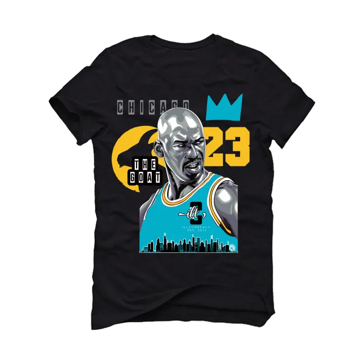 Air Jordan 5 Aqua - Black T-Shirt (The Goat)