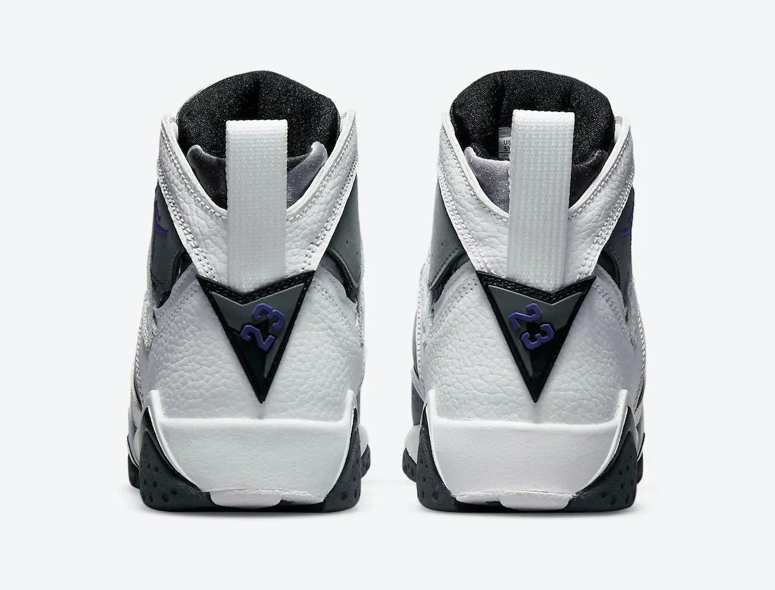 Air Jordan 7 Retro BG White Varsity Purple DJ2777-100