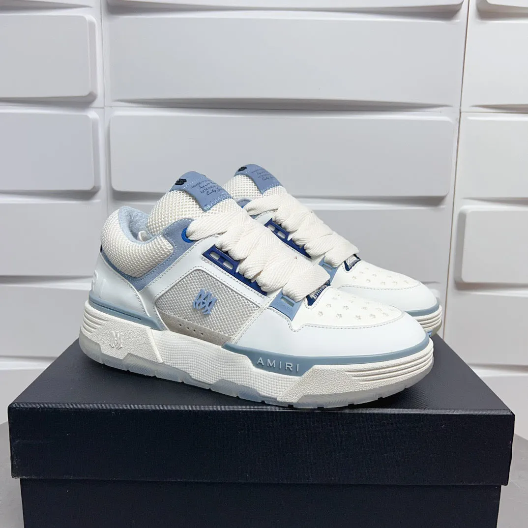 AMR MA-1 White and Blue Sneakers-131