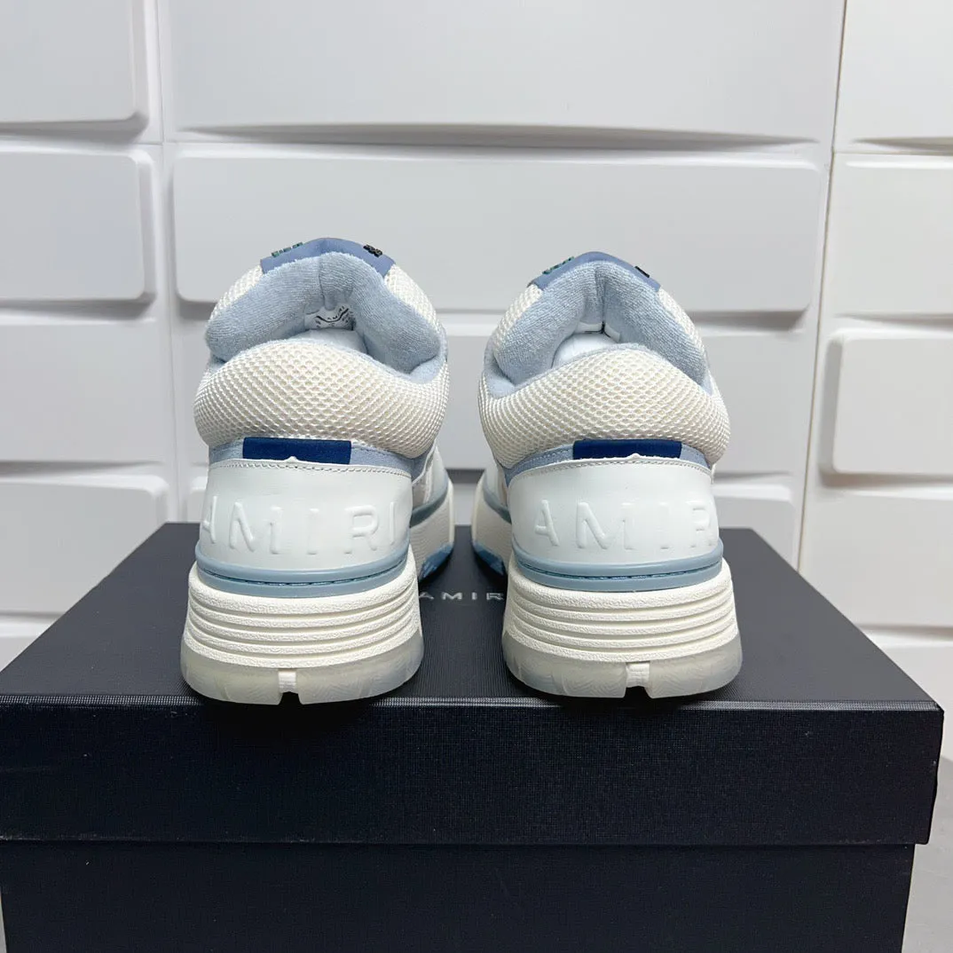 AMR MA-1 White and Blue Sneakers-131