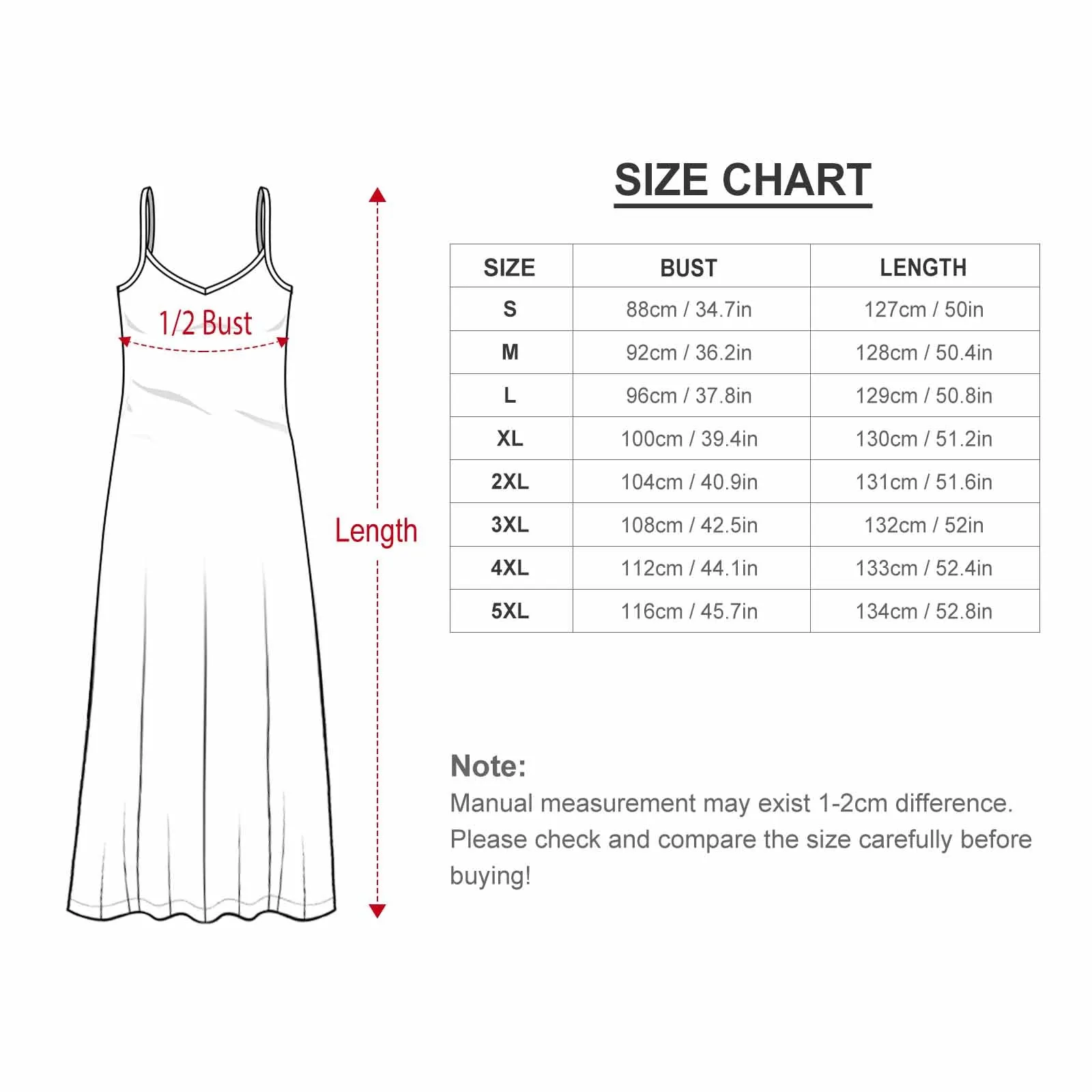 Autism Spaghetti Strap Ankle-Length Dress Long dress