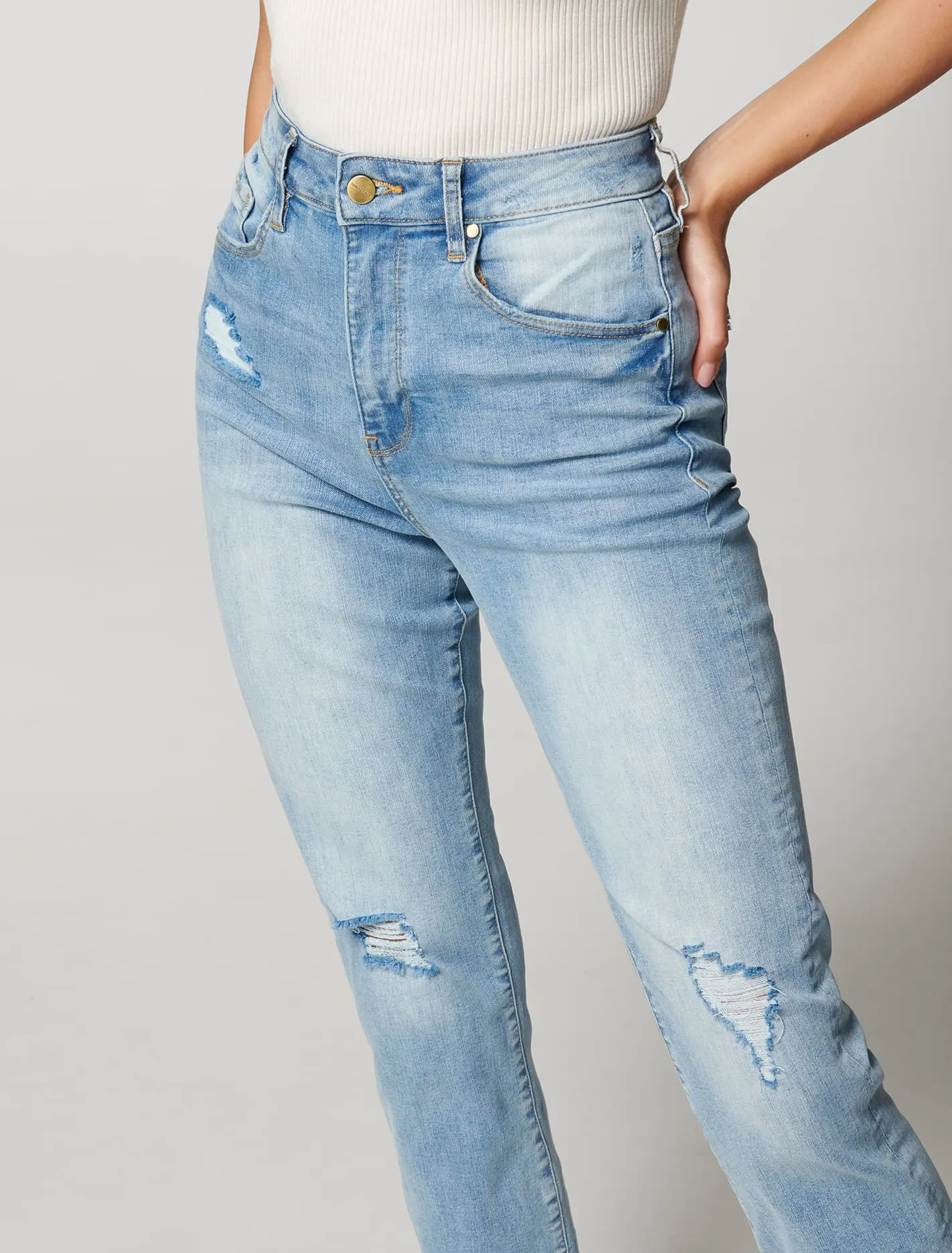 Bambi Mid Rise Slim Jean