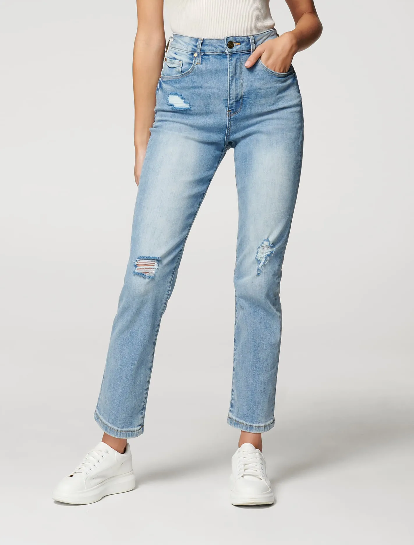 Bambi Mid Rise Slim Jean