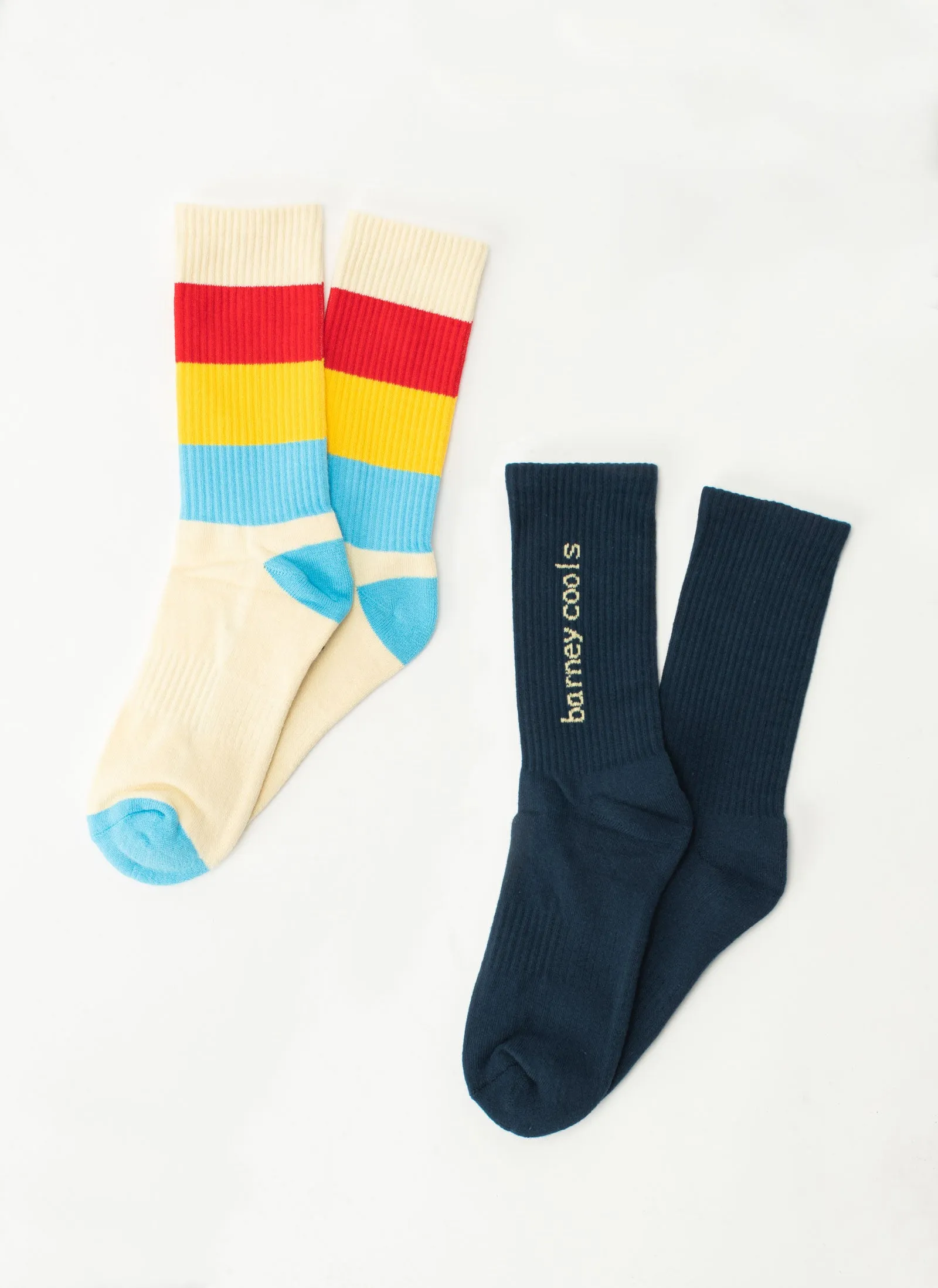 B.Cools 2-Pack Sock Stripe/Navy