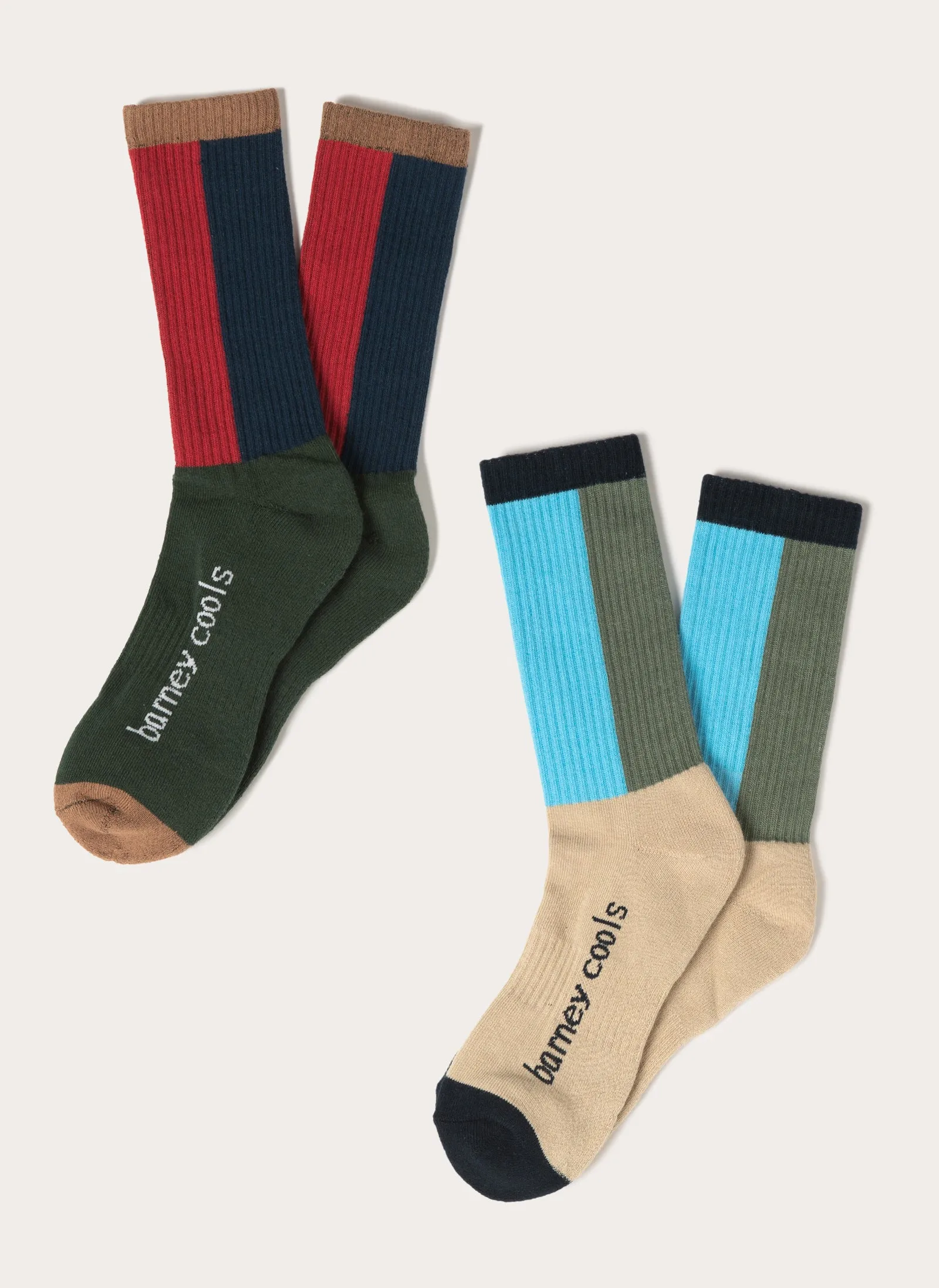 B.Cools 2-Pack Socks Colour Block