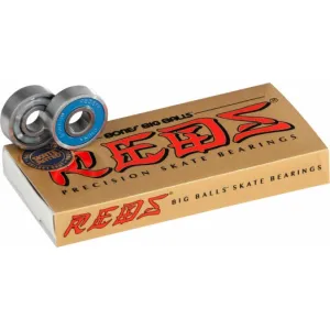 Bones Big Balls Reds Skateboard Bearings (Set of 8)