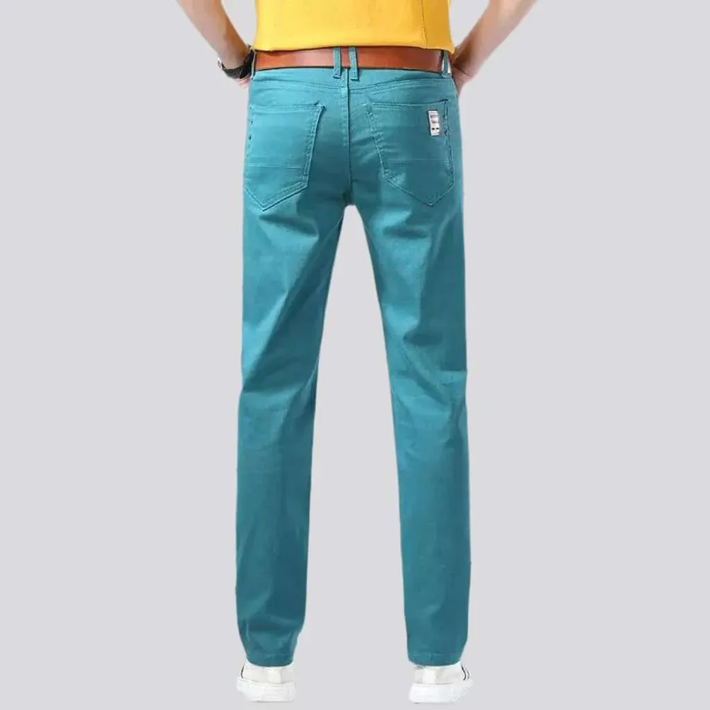 Bright color men's slim jeans