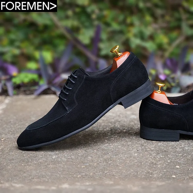 BROOKLYN | Black Suede Split Toe Derbies