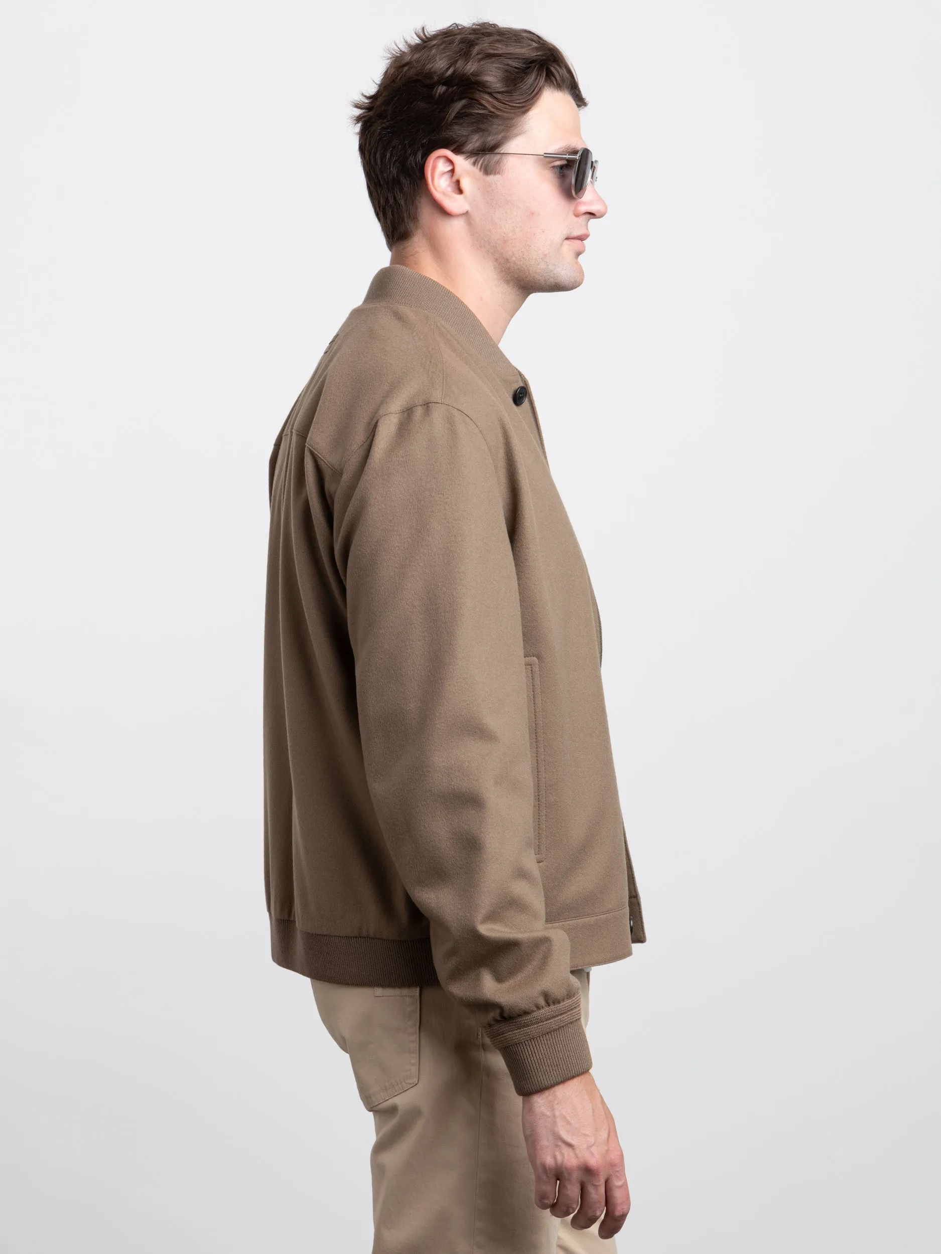 Brown Oasi Cashmere Elements Bomber