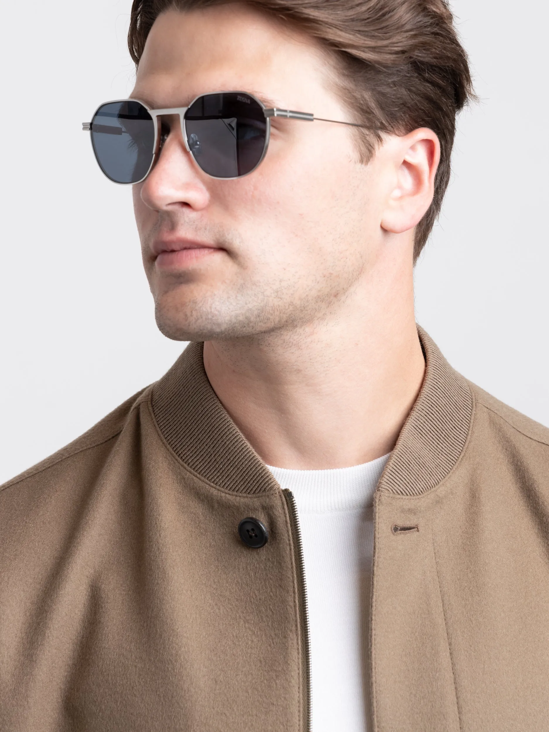 Brown Oasi Cashmere Elements Bomber