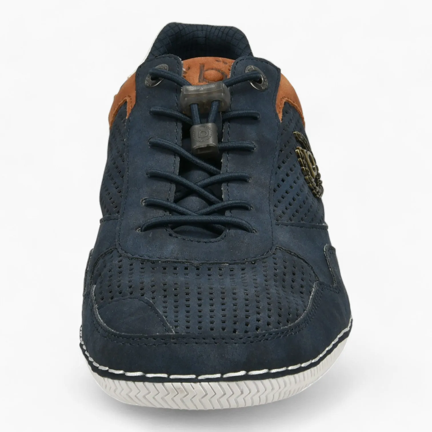 Bugatti Dark Blue Casual Sneakers with Easy Lacing