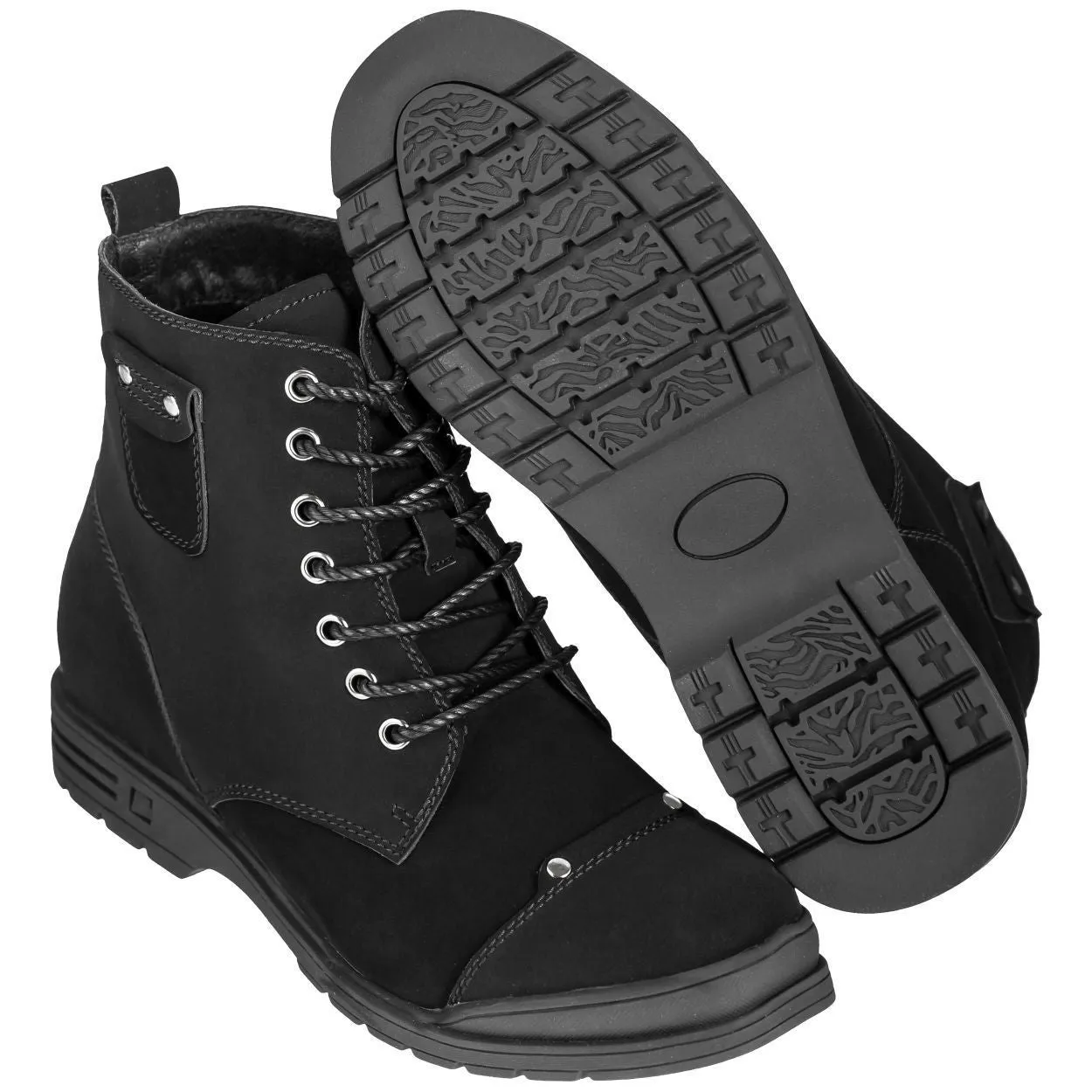 CALDEN - K18135 - 3.2 Inches Taller (Nubuck Black)