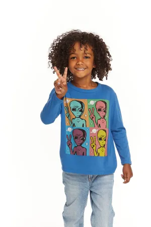 CHA Peace Alien Long Sleeve Tee Boys