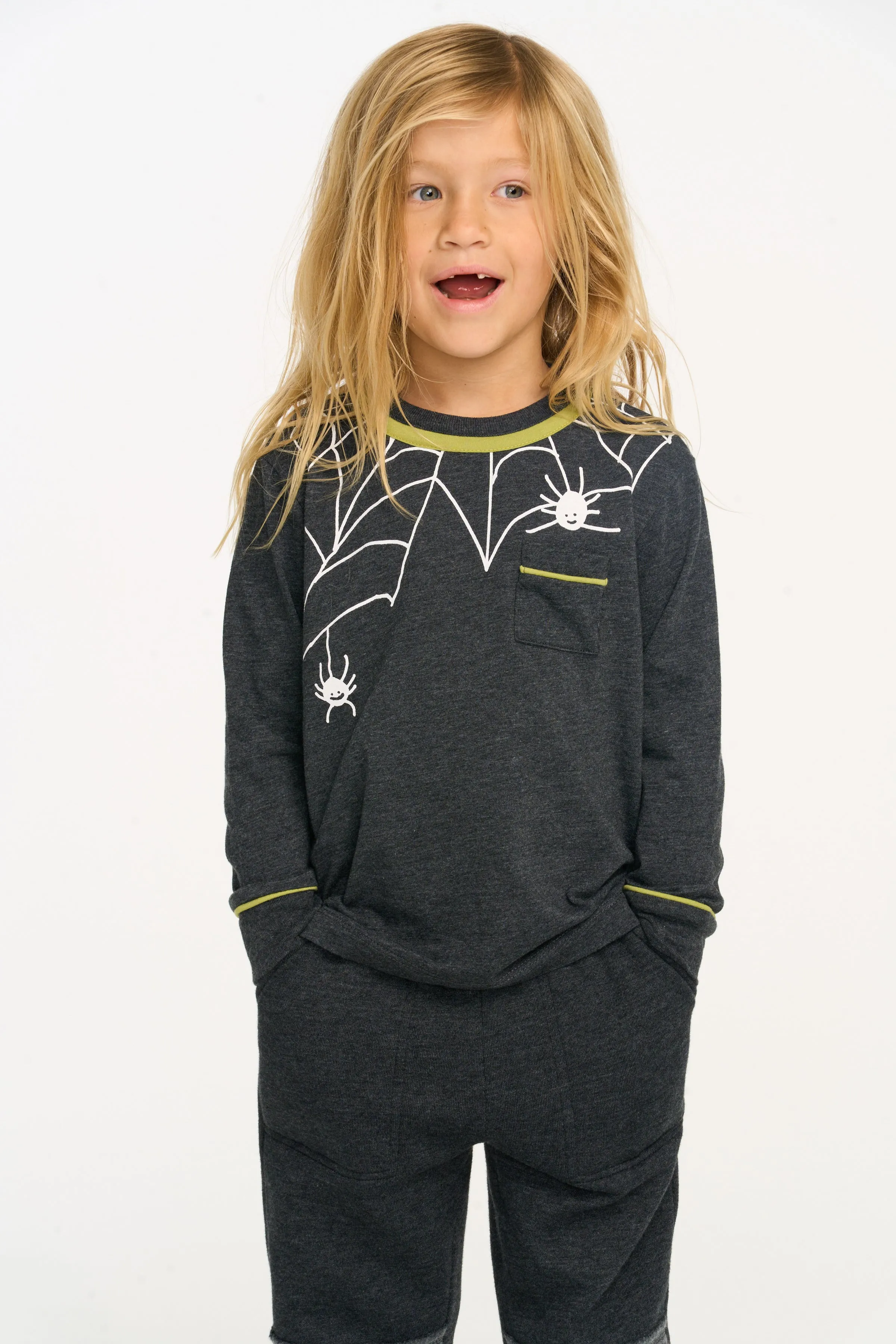 Chaser Spider Web Long Sleeve Top