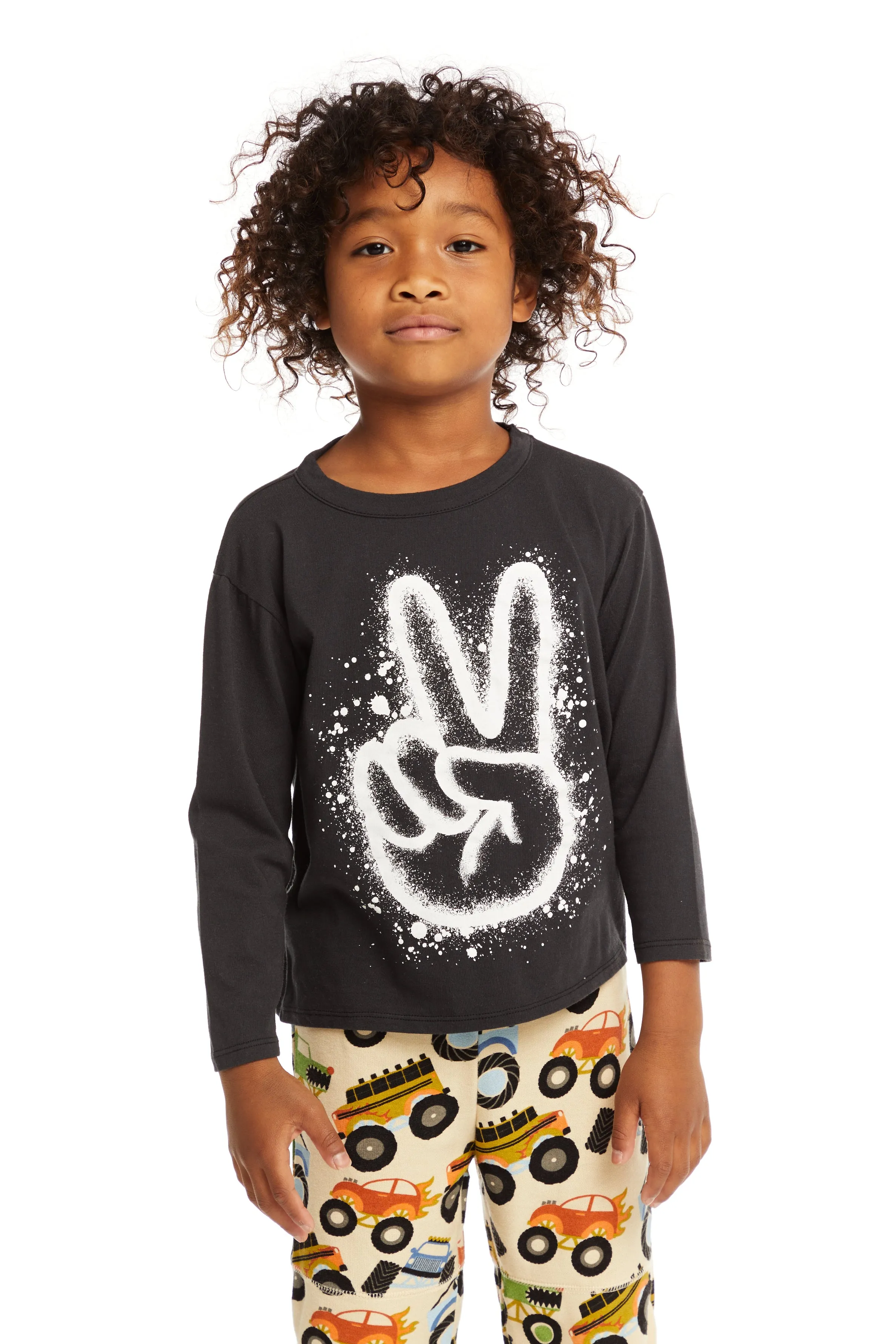 Chaser Spray Paint Peace Long Sleeve Tee