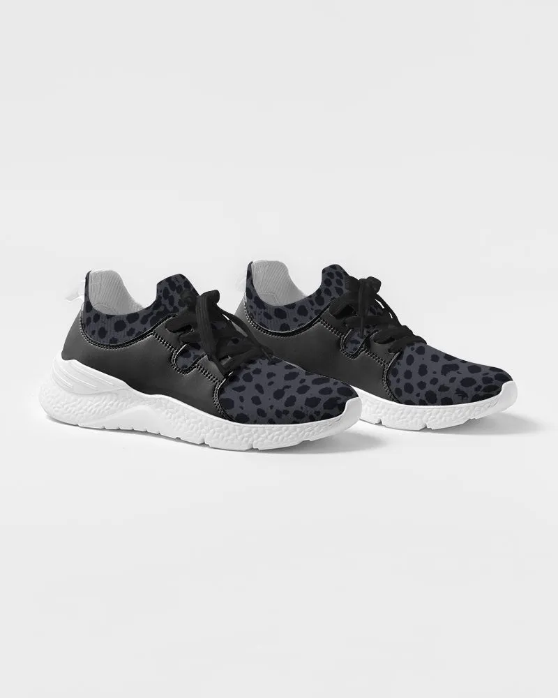 Cheetah Print Charcoal Men's Flyknit Sneaker