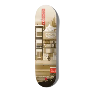 Chocolate Skateboard Deck Pixel City Carl Aikens 8"