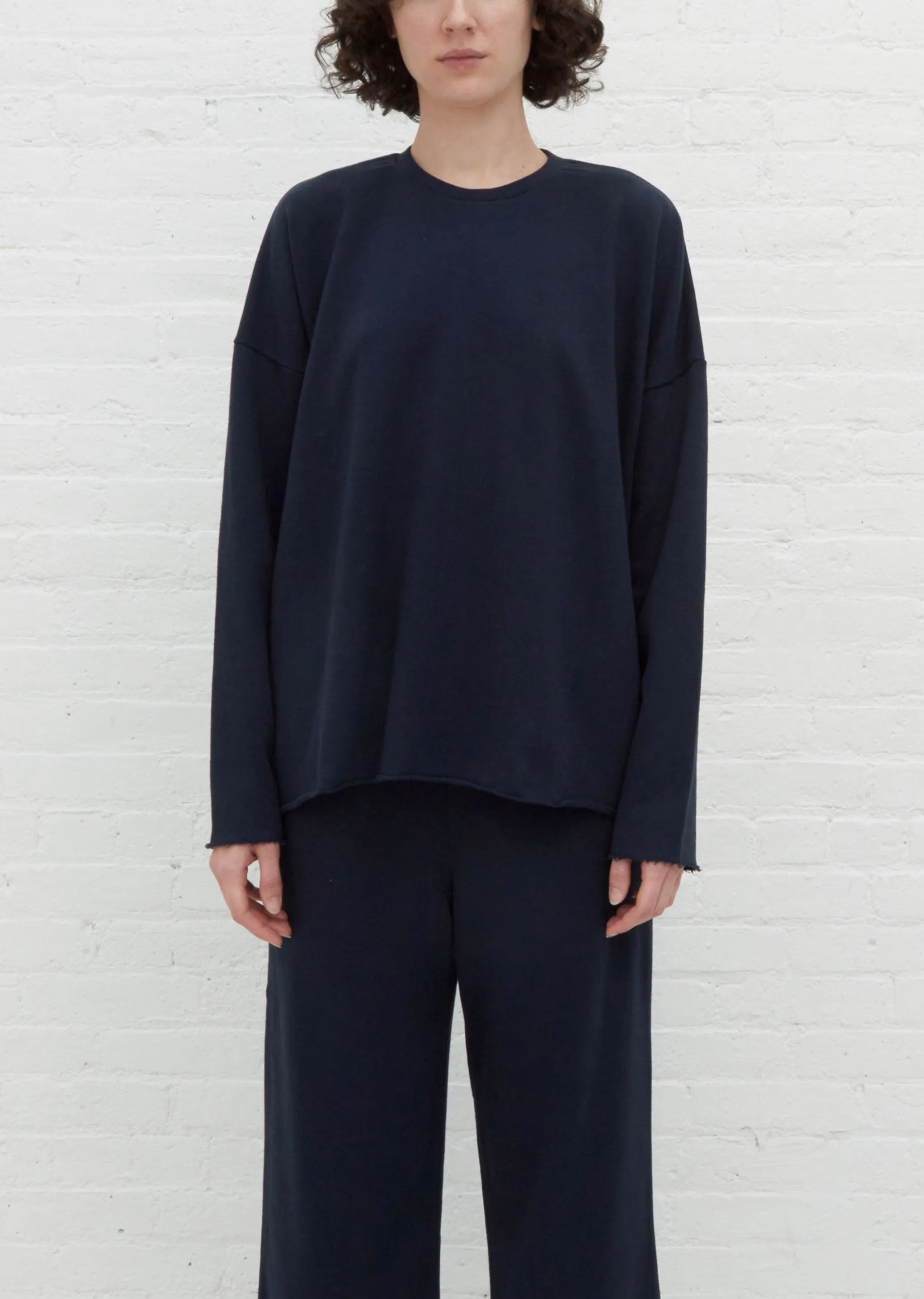 Cut Sweatshirt — Navy