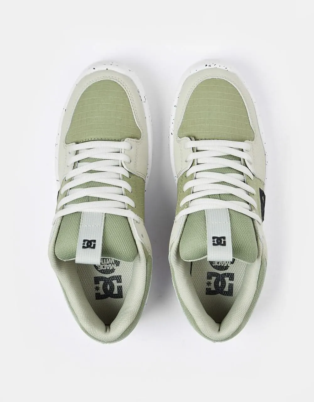 DC Lynx ZERO WASTE Skate Shoes - Tan/Green