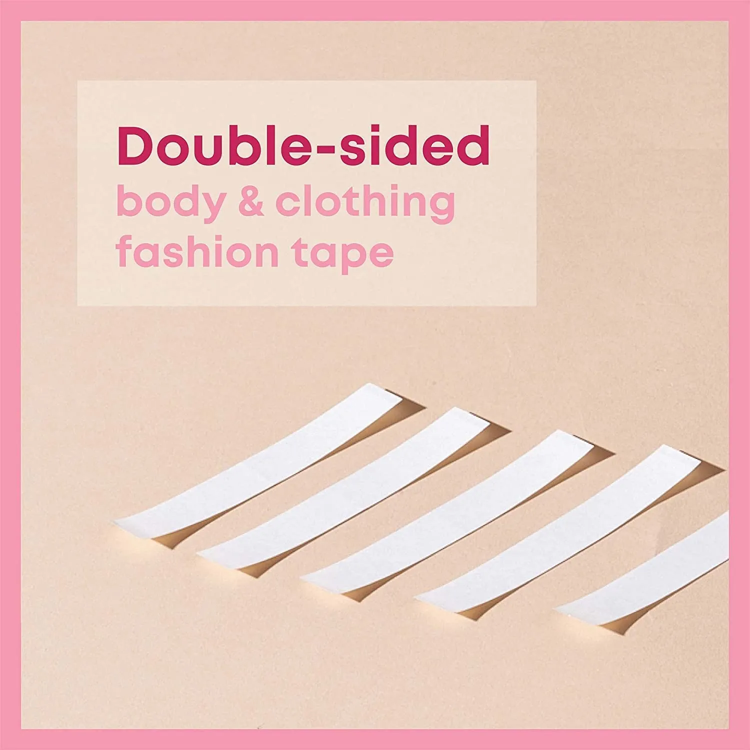 DOBARIYA EMPIRE Double-Sided Tape For Fashion-36 Strips/For Clothes,Fabric Tape For Women Clothing And Body,All Day Strength Tape Adhesive,Invisible And Clear Tape For Sensitive Skins|Transparent