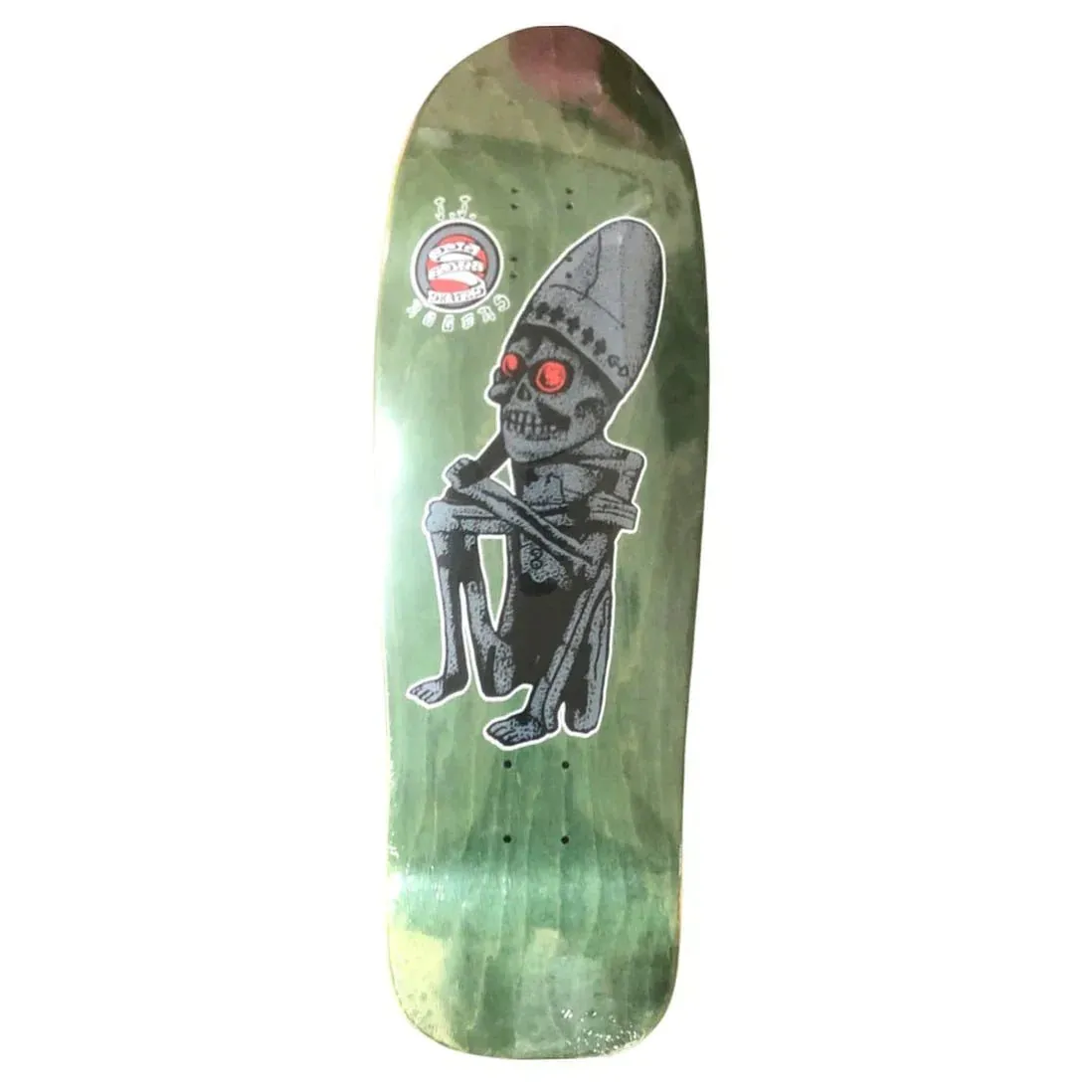 Dogtown 10.125" x 32.25" (ARMY GREEN STAIN) JJ Rogers 'God of Death' Skateboard Deck