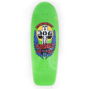 Dogtown 10" x 30.575" OG Bull Dog 70s Rider Lime Green (MODERN CONCAVE) Skateboard Deck