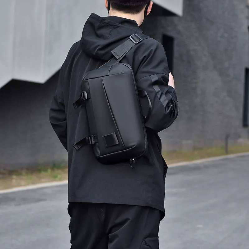 DUNNMALL Chest Bag Men's Bag Shoulder Messenger Bag Men's  New Oxford Cloth Sports Riding Small Backpack Men's Bag Fashion