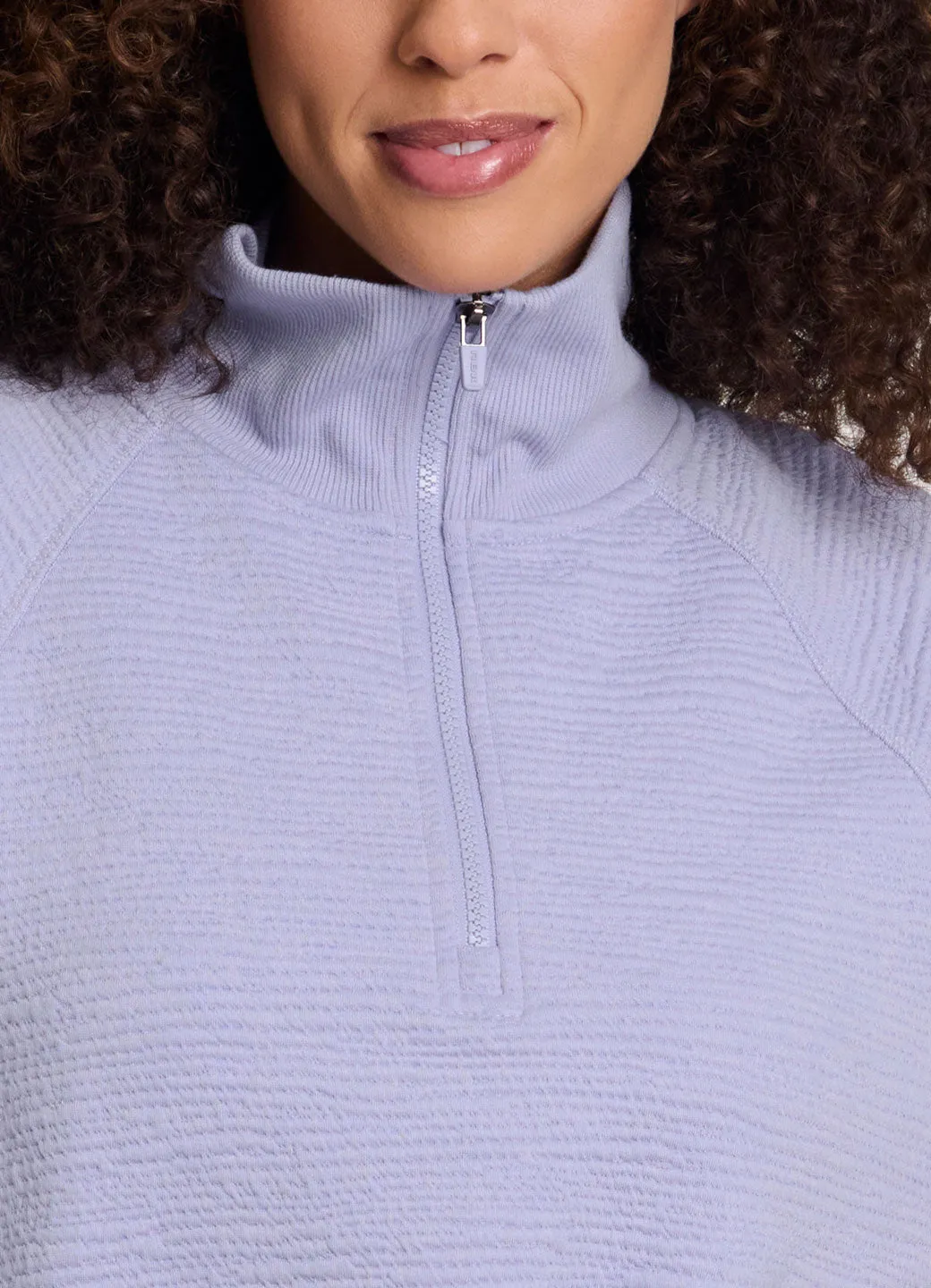 Easy Living Textured 1/4 Zip Pullover