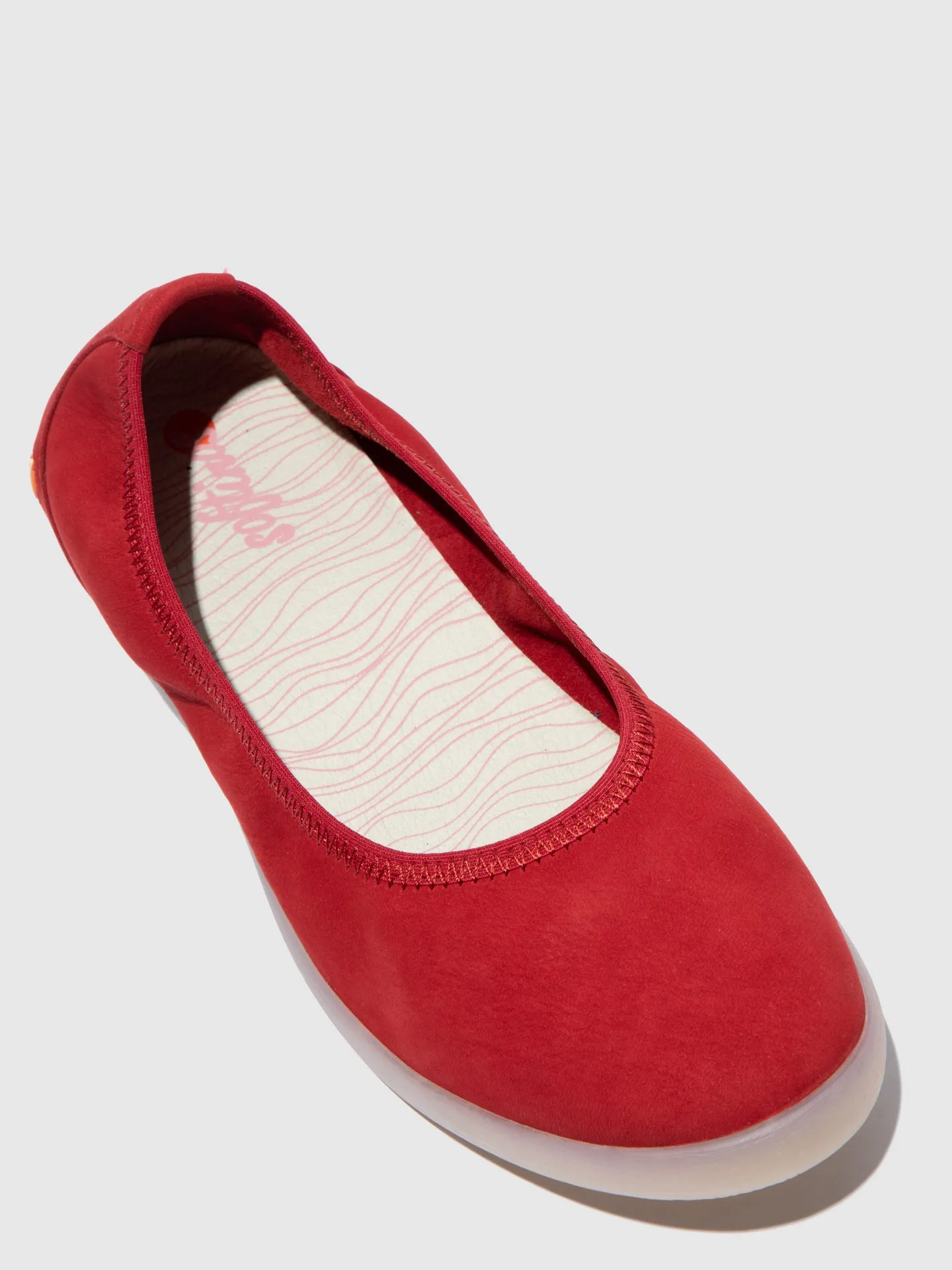 Elasticated Ballerinas LETI646SOF CUPIDO CHERRY RED