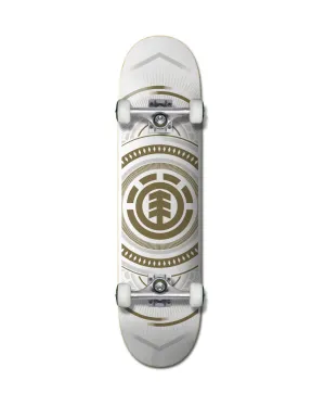 Element Hatched White Gold Complete Skateboard 7.5