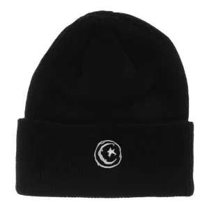 Foundation Star and Moon Beanie Black