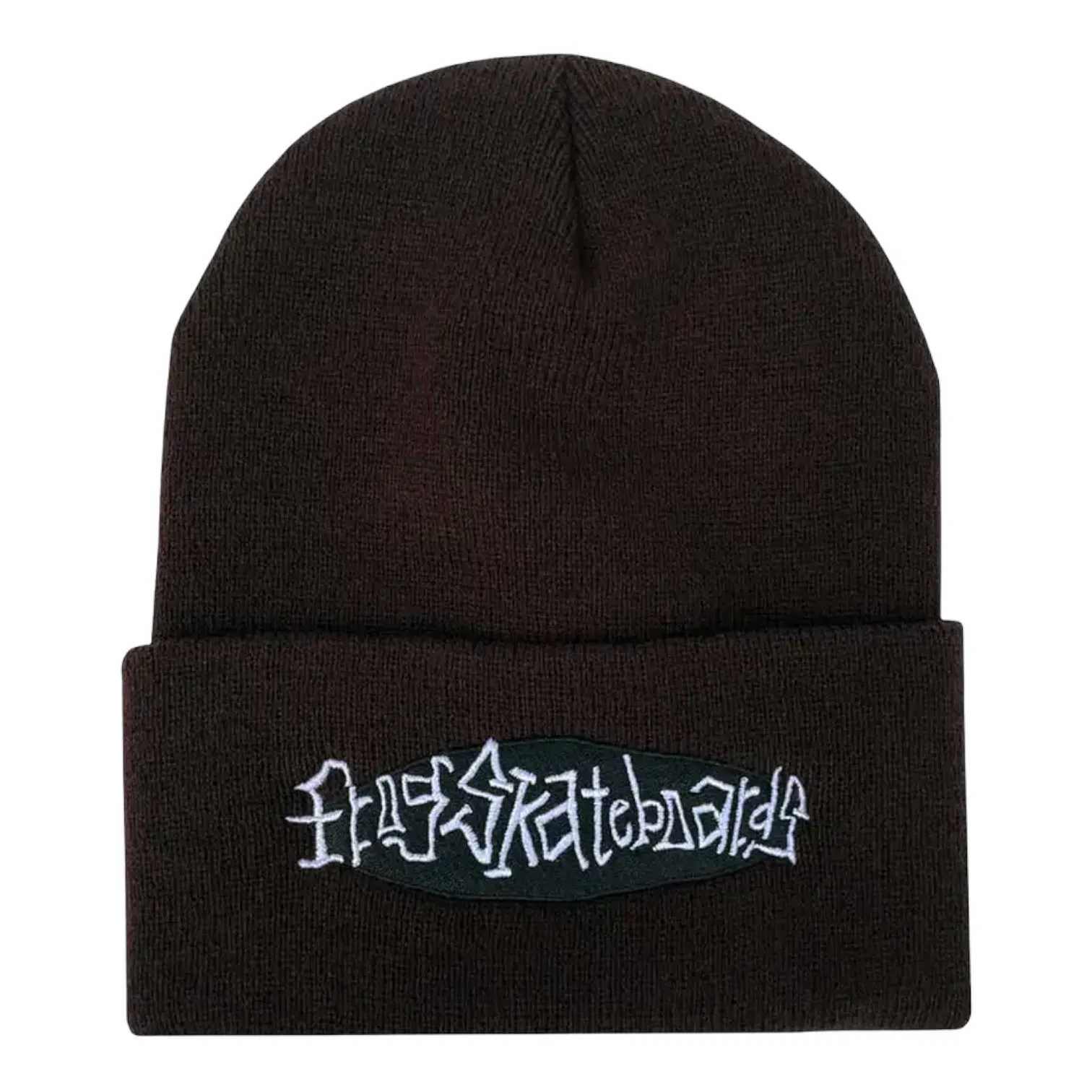 Frog Skateboards Oval Logo Beanie Brown