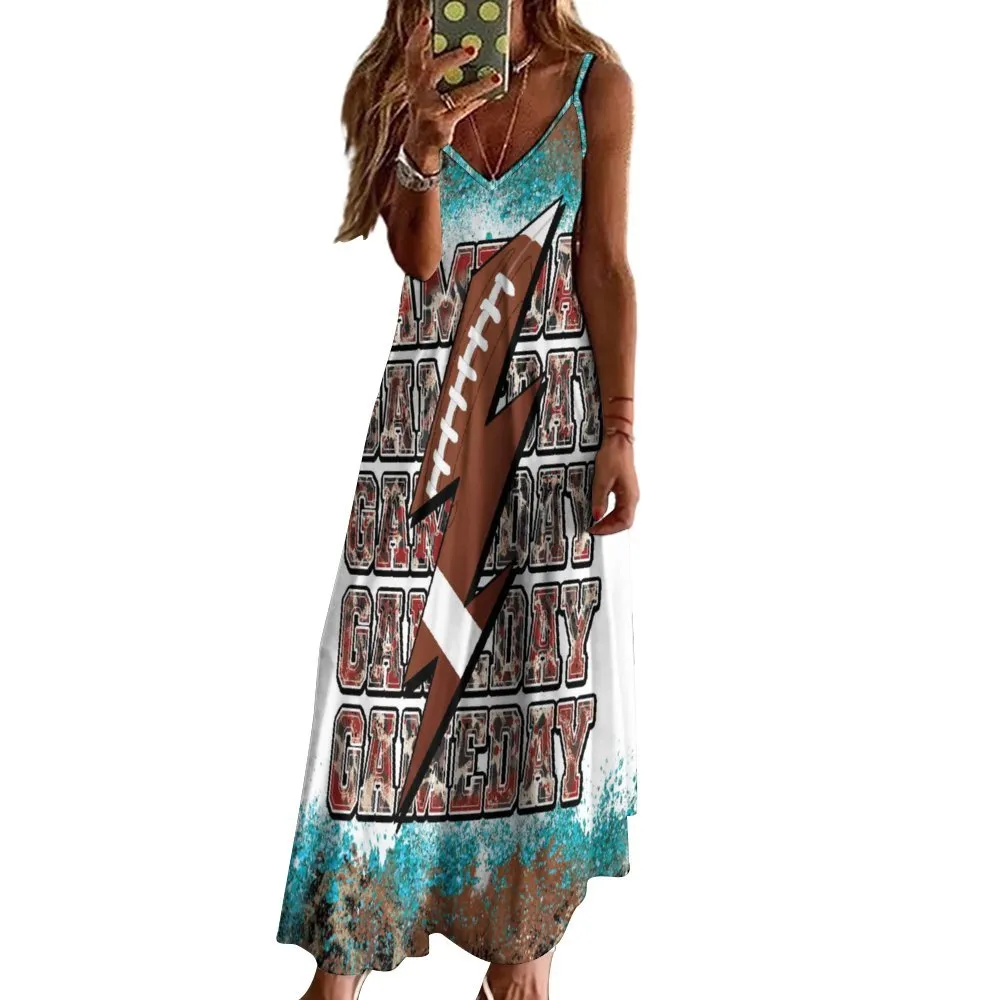 Game Day Spaghetti Strap Ankle-Length Dress Long dress