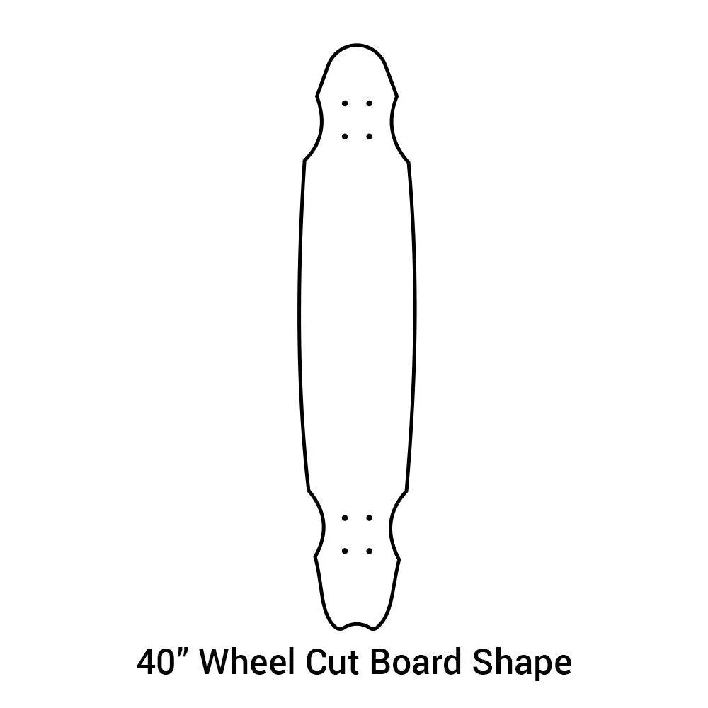 Ghost Jellyfish 40" Wheel Cut Longboard