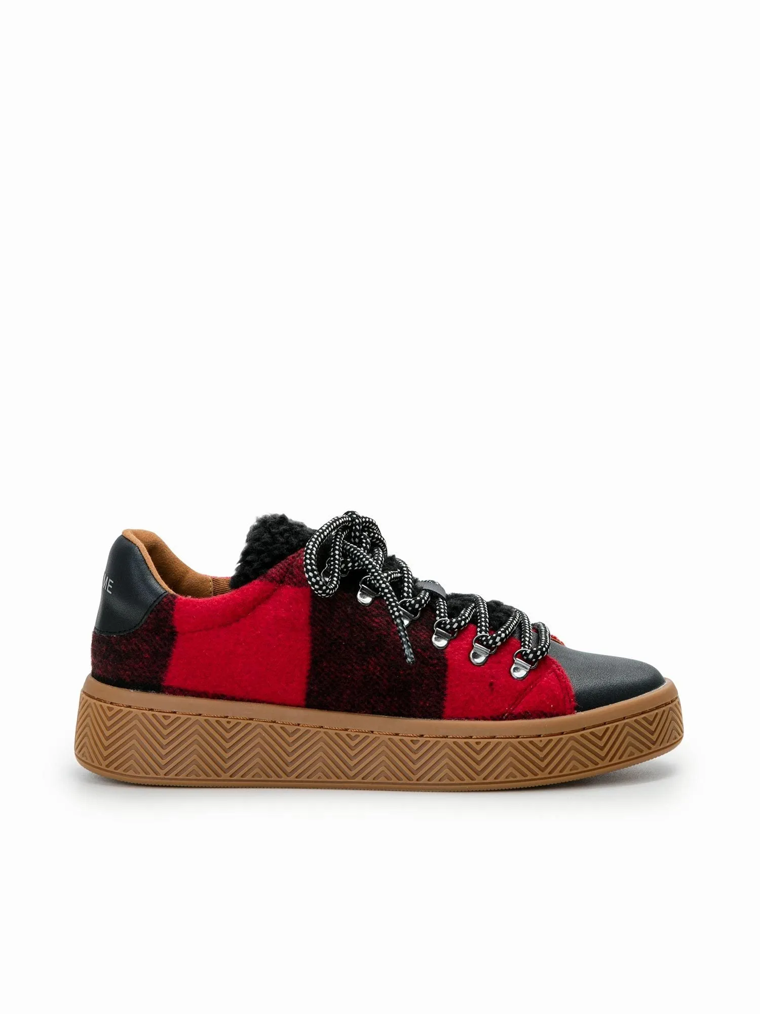 Ginger Sneaker Silk Scottish Black Carmin